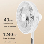 Midea vaikne 7-labalise p&ouml;&ouml;rleva alusventilaator puldiga