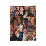 Connor Storrie Foto Kollaaž Tekk Fliis Tekstiil Dekoor Kuumutatud Rivaliteet Kaasaskantav Pehme Visketekk Voodipesu Diivan Voodikate 150x180cm