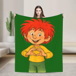 Pumuckl Armas P&auml;kapikk Haldjas Tekid Fliis S&uuml;gis Talv Anime Multikas Kaasaskantav &Uuml;lipehme Visketekk Kodu jaoks 180x230cm