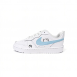 Nike Hello Kitty K&auml;p Nahk Polsterdus Kulumiskindel Libisemiskindel Madala s&auml;&auml;rega Rula Kingad Unisex Roosa Sinine BQ5448-100(team1670-) 35.5