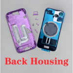 OEM korpuse kate Aku luuk Tagumine &scaron;assii Keskmine raam Tagaklaasiga iPhone'ile 17 Pro Max 16 Plus 16 Pro Max 16E 15 15 must