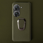 Asus Zenfone 10 korpus K&auml;sit&ouml;&ouml;na valmistatud ehtsast nahast korpused Asus Zenfone9 telefoni katte jaoks Kaitsev tagumine kest Jalatugi Hoidik For Asus Zenfone8