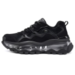 Skechers Street Blox Kangas S&uuml;nteetiline Nahk Mugav Hingav Vastupidav Madala S&auml;&auml;rega Isa Kingad Naiste tossud Must 177935-BBK 37 black