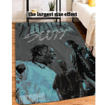Hip Hop Laulja T-Travis S-Scott P&otilde;randamatt INS Stiilis Pehme Magamistoa P&otilde;rand Maja Pesuruumimatt Libisemisvastased Majapidamisp&otilde;randakatted 80cm x 160cm