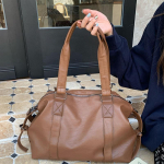 Naiste Crossbody kotid Kaasaskantav reisikott Uus Korea vabaaja kandekott Suure mahutavusega messenger kott pagasikott 40cm*14cm*30cm pruun