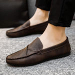 Pehmed Lamedad Slip-on Meeste Nahast Kingad Uued K&otilde;rge Kvaliteediga Mood Sotsiaalne Klassikaline Originaal Tavaline Elegantne 2025 Meeste Vabaaja Kingad 39