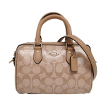 [Kasutatud] Roan 17 Logotr&uuml;kiga Kaetud L&otilde;uendist &Otilde;la-Crossbody K&auml;ekott V&auml;ike - Suurep&auml;rane #VYBWDG ONE SIZE beige