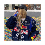 Rion Racing Jacket Vintage, Bomber Jacket Print, F1 Streetwear Jacket Y2k L