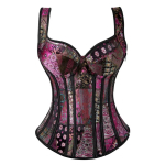 Korseti &otilde;larihmad Naiste gooti vintage bustier vest &uuml;le rinna v&auml;limine riietus Corselet L lilla