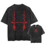 2026 Kuum Anime Jujutsu Kaisen Choso Logo Graafiline Tr&uuml;kitud T-s&auml;rk Mehed Naised Pestaud Puuvillased T-s&auml;rgid &Uuml;le suurusega T-s&auml;rk Harajuku Vintage Topid S mitmev&auml;rviline