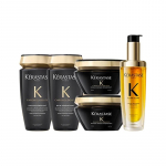 Kerastase Black Diamond Haiyuan Hoolduskomplekt Niisutav ja Puhastav ++ viieosaline komplekt must