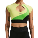 Nike Pro keskmise toega l&uuml;hikeste varrukatega niiskust juhtiv kiiresti kuivav hingav spordirinnahoidja naistele Spordirinnahoidja IQ0366-307 S black