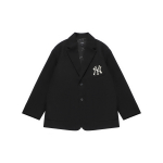 MLB New York Yankees &auml;ri&uuml;likonn Unisex Must &uuml;likonna krae Paksendatud &auml;ri&uuml;likond 3AJKB5124-50BKS M