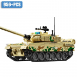 S&otilde;jav&auml;e II maailmas&otilde;ja MOC Leopard 2A7 armee peamine lahingutank s&otilde;durid ehitusklotsid tellised M1 T90M tankikomplekt lastele poistele kingitused