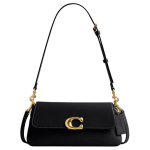 COACH Must Jeti Nahast Kaasaskantav Crossbody Kott, &Otilde;lakott Keskmine Naiste Basic Set (Bag + Dustproof Bag) must