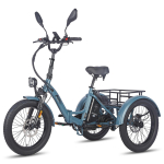 FAFREES F20 Mate L2E-P Sertifitseeritud Kokkupandav Elektriline Kaubakolmeratas, 48V 500W mootor, 3 s&otilde;idurežiimi, maksimaalne kandev&otilde;ime 180 kg. hallikassinine