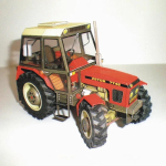 1:32 DIY T&scaron;ehhi Zetor 7745-7211 Traktori Kaart Mudel Ehituskomplektid Juhend P&otilde;llumajandusmasinad Auto Mudel Hariduslik M&auml;nguasi red
