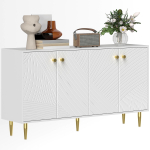 Elutoa k&otilde;rvalkapist hoiukapp reguleeritavate riiulite, ustega kappidega, 140 x 35 x 77,5 cm, valge 140 x 35 x 77.5 cm