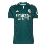 Adidas Originals Real Madrid 26/27 Hooaeg V&otilde;&otilde;rsil Slim Fit Kiiresti Kuivav Triibuline L&uuml;hikeste Varrukatega Jalgpallis&auml;rk F&auml;nni Versioon Meeste topid JZ7219 S