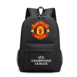 Oxfordi kangast seljakott jalgpalliklubi tr&uuml;kiga teismelistele &otilde;pilastele kooli kasutamiseks Manchester United black