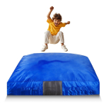 VEVOR Kukkumispadi, 1500 x 1500 mm Kukkumispadi lastele sensoorne vahtplokkide ja pestava kattega, suur pehme vahtkummist maandumisala hiiglaslik padjamatt 150 x 150 x 30 cm sinine