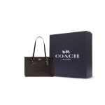COACH jaam kaetud l&otilde;uend nahast &otilde;lakott suur naiste p&auml;hklipruun CCD69-IMXAQ Gift Box Sets (Basic Set+Black Box) black