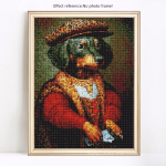 5D teemantmaaling t&auml;ispuuritud &uuml;mmargused loomad teemanttikandid, koerte pildid 20X30