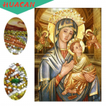 Teemanttikandid Our Lady Religioosne 5D Teemantmaal Ristpistega 3D Teemantmosaiigiga kaunistus Kingitus 45*60 cm