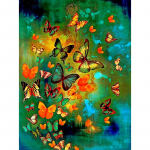 Teemantmaalimine Loomade liblikad 3D ristpistes Teemanttikandid Mosaiikteemantid 20X30CM