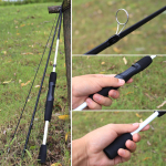 Baitcasting ketrav &otilde;ngeritv, kvaliteetne juhtr&otilde;ngas roostevastane 3 sektsiooniga &otilde;ngeritv spinning rod1.7m