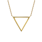 Les Tr&eacute;sors De Lily [N6226] - Collier Plaqu&eacute; Or 'Triangle' dor&eacute; - 25x20 mm kuld