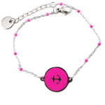 Les Tr&eacute;sors De Lily [R0083] - disainer terasest k&auml;ev&otilde;ru  Ancre Marine  h&otilde;bedane fuschia roosa - 13 mm Heleroosa
