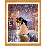 5D isetehtud teemantmaaling t&auml;isringiga, ristpistega pildid, romaani romaani armusuudlusmaalid 20X30CM