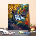 Kunst DIY Maalimine numbrite j&auml;rgi Hobid Digitaalne &otilde;limaal Teemantmaal &Otilde;limaal Kodukaunistus Numbrite maalimine 40x50cm no frame