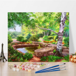 Kunst DIY Maalimine numbrite j&auml;rgi Digitaalne &otilde;limaal Kodukaunistus &Otilde;limaal Teemantmaal Hobid Numbrite maalimine 40x50cm no frame