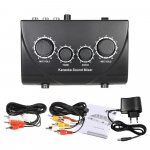 Karaoke helimikser kahe mikrofoni sisendiga koos kaabliga US Plug