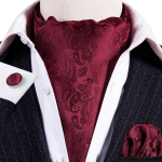 Barry.Wang Luksuslik siidist sall Cravat meestele Ascot Tie Tasku kandiline mansetin&ouml;&ouml;bid moekomplekt AS-0001