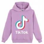 Lasteriided 4&ndash;14-aastastele, uus mood Lastele poistele ja t&uuml;drukutele TIKTOK tr&uuml;kitud vabaaja kapuutsid 170cm lilla