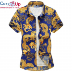 Cozy Up Uus suvine meeste l&uuml;hikeste varrukatega Hawaii s&auml;rgid Mood vabaaja lillelised s&auml;rgid Hiina stiil Br&auml;ndi r&otilde;ivad M must