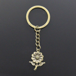 Moodne v&otilde;tmehoidja 27x20mm p&auml;evalille lille pronks ripatsid DIY meeste ehted auto v&otilde;tmehoidja s&otilde;rmuse hoidja suveniir kingitus h&otilde;be