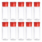 10 tk V&uuml;rtspurk plastikust soolapipra maitseainepurk K&ouml;&ouml;k S&auml;ilituskonteiner Grill Maitseainepudelid Sifteri kaanega kruus 10Pcs