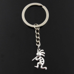 Moodne v&otilde;tmehoidja 25x17mm native kokopelli h&otilde;bedase v&auml;rvi ripatsid DIY Meeste ehted Auto v&otilde;tmehoidja s&otilde;rmuse hoidja Suveniir kingituseks h&otilde;be