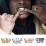 Hip Hop Rocki hambakatted Hammaste sisekujundus Hambakatte &uuml;mbris Grillid Tooth Cap R&auml;ppari &uuml;lemine Alumine Hambarestid Kohandatud Fit Hamm Grillz