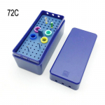 1 tk 72 auguga hambaravi autoklaavitav endokarp Bur, Reamer ja Gutta Percha Points endodontic Box Endo Holder hambaarsti t&ouml;&ouml;riista jaoks 72C