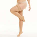 Queen Size Naiste Reie K&otilde;rged Pitsilised mustad Sukad Plus Suured Suured T&auml;isfiguuridega Naiste Stretch P&otilde;lvikud Sokid XXXL