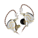 KZ ZS10 Pro 3,5 mm juhtmega k&otilde;rvasisesed k&otilde;rvaklapid 1DD+4BA h&uuml;briid HiFi muusikak&otilde;rvaklapid, 2 kontaktiga spordipeakomplekt No Mic