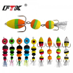 FTK 10 tk pehmete bassilantide komplekt teravate konksudega Kaal 2G 3G suur/v&auml;ike 10pcs