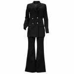 1 komplekt Naiste bleiserid, moodsad seksikad p&uuml;ksid, &uuml;hev&auml;rvilised laia s&auml;&auml;rega s&uuml;gistalvine kaherealine rev&auml;&auml;riga suures suuruses &uuml;likonnakomplekt 2XL