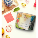 EKAM Island Driftwood 3 Wick sojavaha l&otilde;hnak&uuml;&uuml;nal &ndash; 256 grammi &ndash; 30 tundi p&otilde;lemisaega &ndash; ideaalne kodukaunistuseks, kinkimiseks ja aroomiteraapiaks Fruit Splash