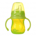180 ml k&auml;epidemega seif Lekkekindel Baby Cup Drink Sippy igap&auml;evaseks kasutamiseks roheline